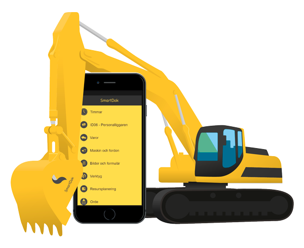 GravemaskinSWE600px SmartDok grävmaskin fordon